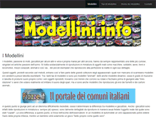 Tablet Screenshot of modellini.info
